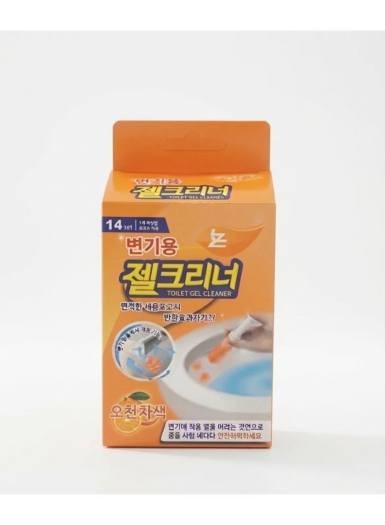 حقنة معطر جيل لقاعدة الحمام برائحة البرتقال - Image 1