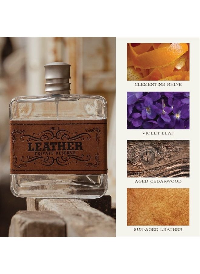 Tru Fragrance & Beauty - Tru Western Leather #1 Private Reserve Men's Cologne, 3.4 fl oz (100 ml) - Masculine, Woodsy, Leathery - Image 1