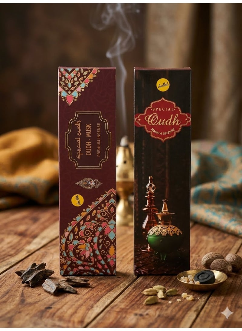 Sree Vani special oud masala incense and musk combo - Image 1