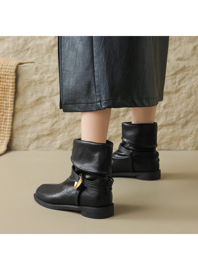 dme Demana Urban Commuter 25 Winter Foldable Detachable Ring Two-wear Minimalist Versatile Comfortable Work Boots Slouch Boots - Image 1