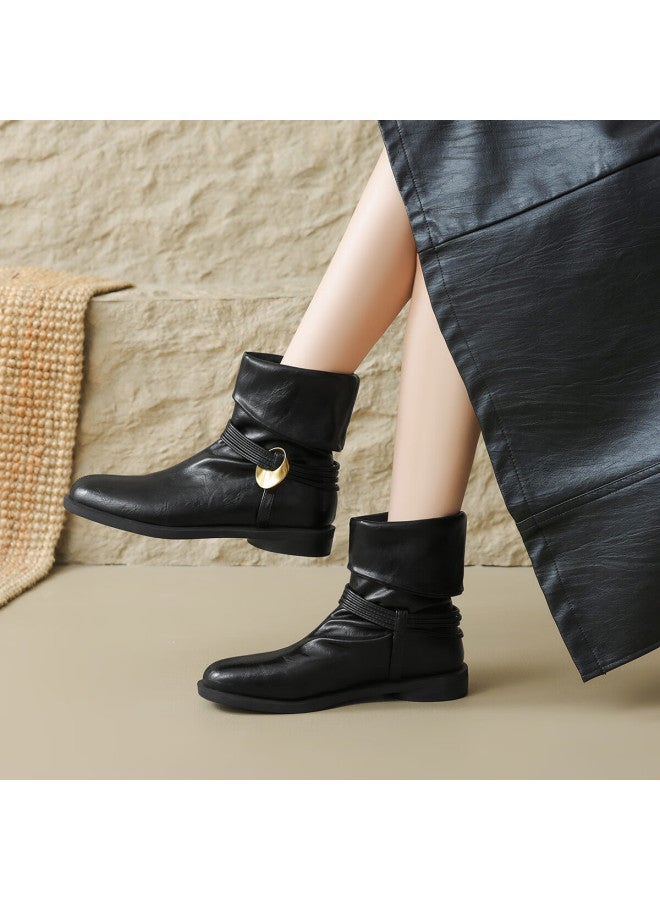 dme Demana Urban Commuter 25 Winter Foldable Detachable Ring Two-wear Minimalist Versatile Comfortable Work Boots Slouch Boots - Image 2