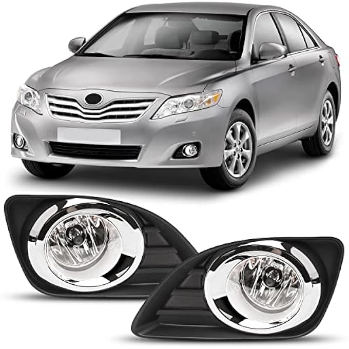 DLAA Fog Lights For Toyota Camry 2009 2010 2011 Front Fog Lamps Kit Car Styling Spot Light With Cables Clear Lens  1 Pair - Image 1