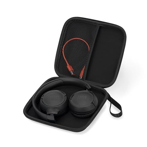 Ginsco Ultra-Slim Case Compatible with JBL Tune 510BT Bluetooth Headphones, with JBL Tune 520BT/670NC Live 460NC, Wireless On-Ear Headphones, Travel Carrying Headphone Case (Black) - Image 1