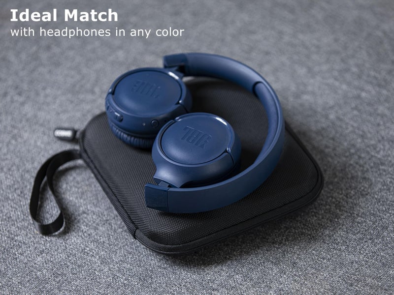 Ginsco Ultra-Slim Case Compatible with JBL Tune 510BT Bluetooth Headphones, with JBL Tune 520BT/670NC Live 460NC, Wireless On-Ear Headphones, Travel Carrying Headphone Case (Black) - Image 3