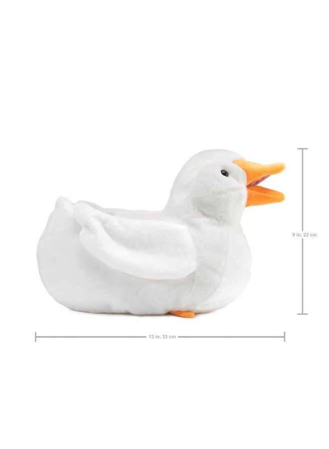 Folkmanis Duck Hand Puppet, White, Yellow - Image 4