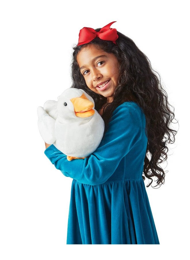 Folkmanis Duck Hand Puppet, White, Yellow - Image 2