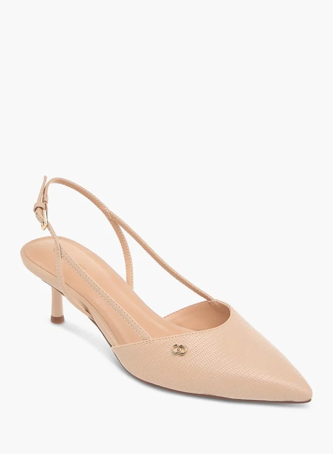 سيليست حذاء نسائي بكعب صغير وإبزيم بتصميم مريح