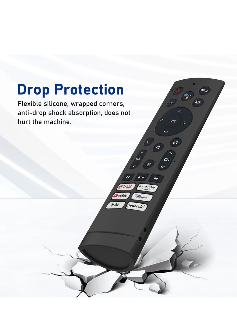 SG Case Control for Hisense Smart TV LED ERF3F80H ZDB1210320 Remote Control Case Silicone Remote Protection Cover Protector (Black) - Image 5