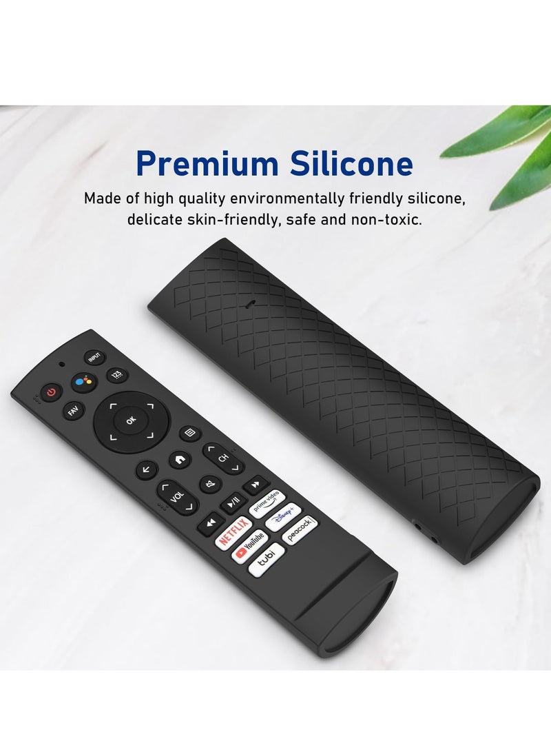 SG Case Control for Hisense Smart TV LED ERF3F80H ZDB1210320 Remote Control Case Silicone Remote Protection Cover Protector (Black) - Image 3