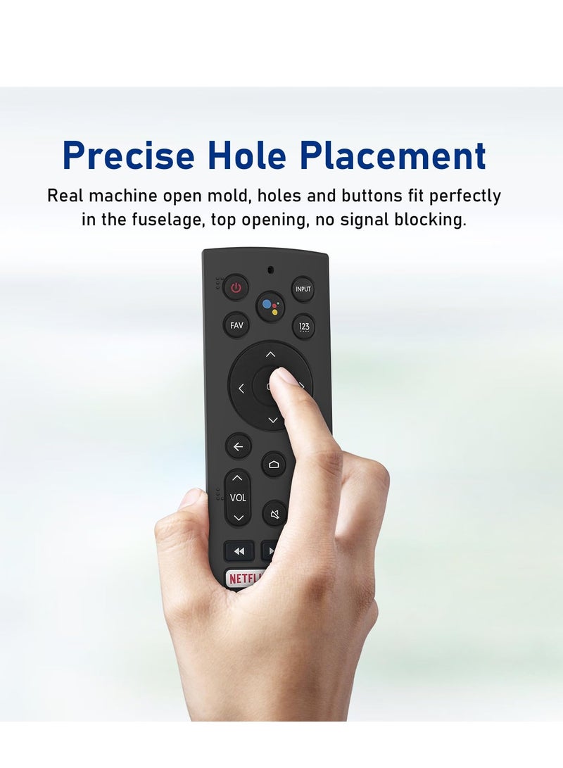 SG Case Control for Hisense Smart TV LED ERF3F80H ZDB1210320 Remote Control Case Silicone Remote Protection Cover Protector (Black) - Image 4