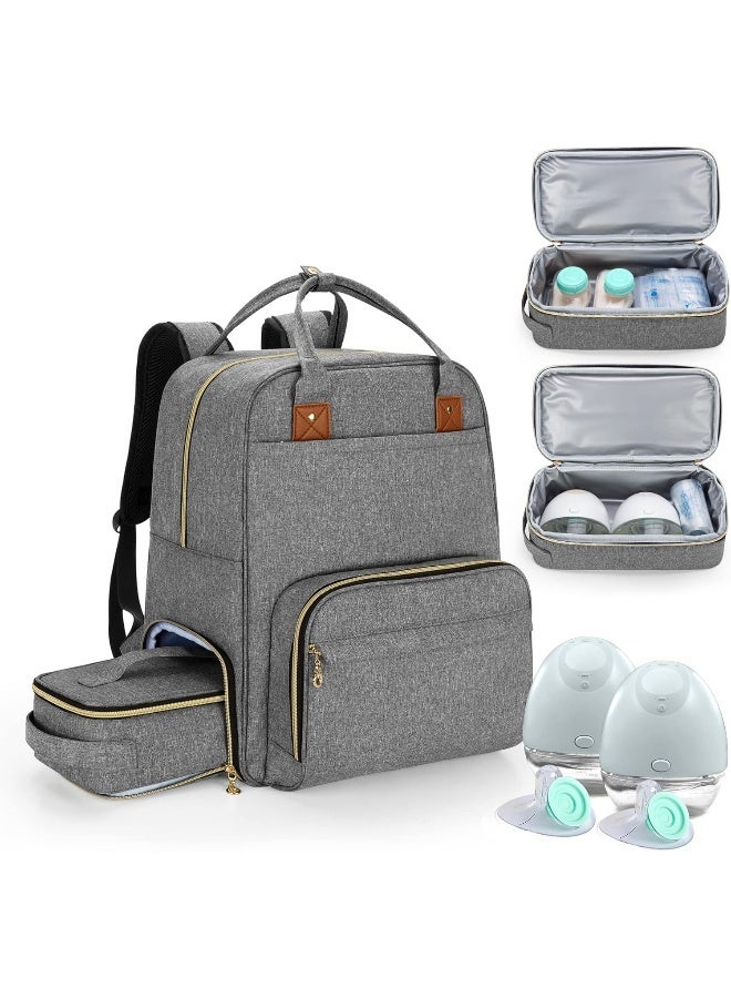 BAFASO Breast Pump Bag with Cooler and Laptop Sleeve - Image 2