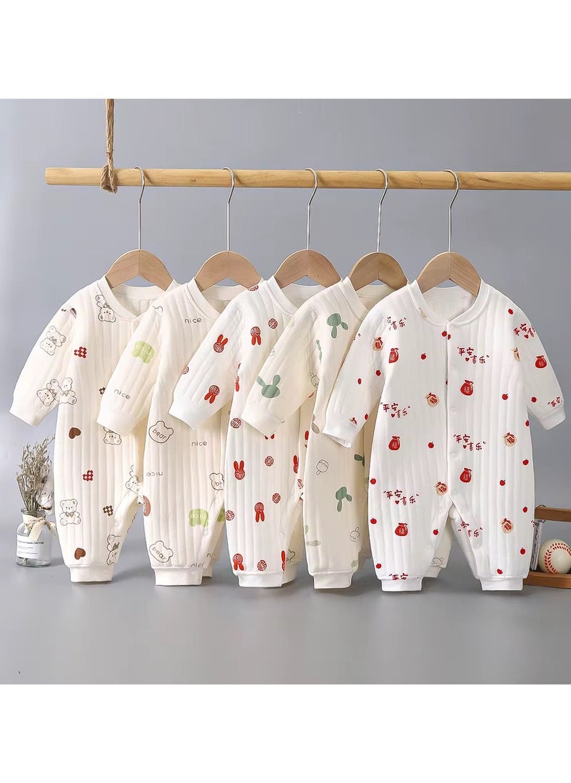 Generic New Born Baby Rompers, Baby Jumpsuits, Newborn sleepsuits, Winter warm suits, organic cotton rompers, Autumn newborn baby rompers  - Image 2