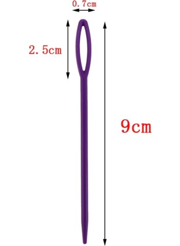 Ozan Tuhafiye Plastic Wool Needle 20 Pieces 9 cm  - Image 2