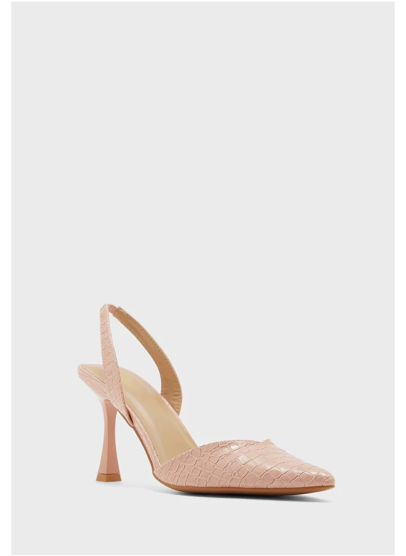 ELLA V Detail Pointed Slingback Pump