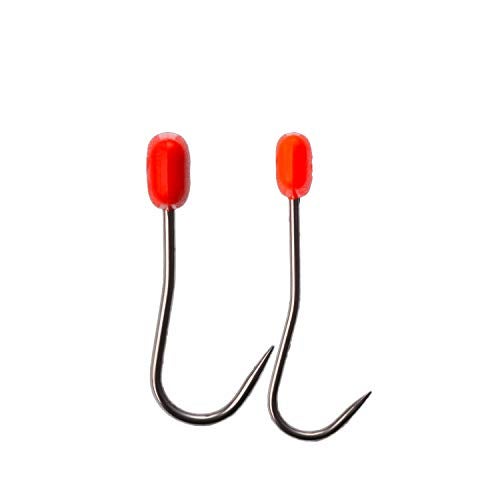 LGEGE 2 PCS Stainless Steel T Hooks with Orange Hook Plug,T-Handle Meat Boning Hook for Kitchen Butcher Shop Restaurant Tool (2xPlastic Orange Handle) - Image 4