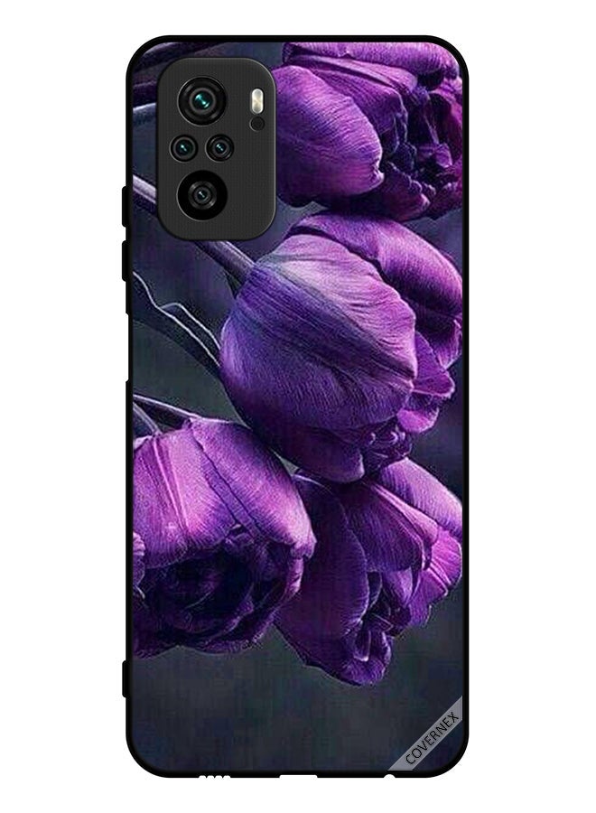 Covernex Protective Case Cover For Poco M5s 4G Dark Flowers - Image 1