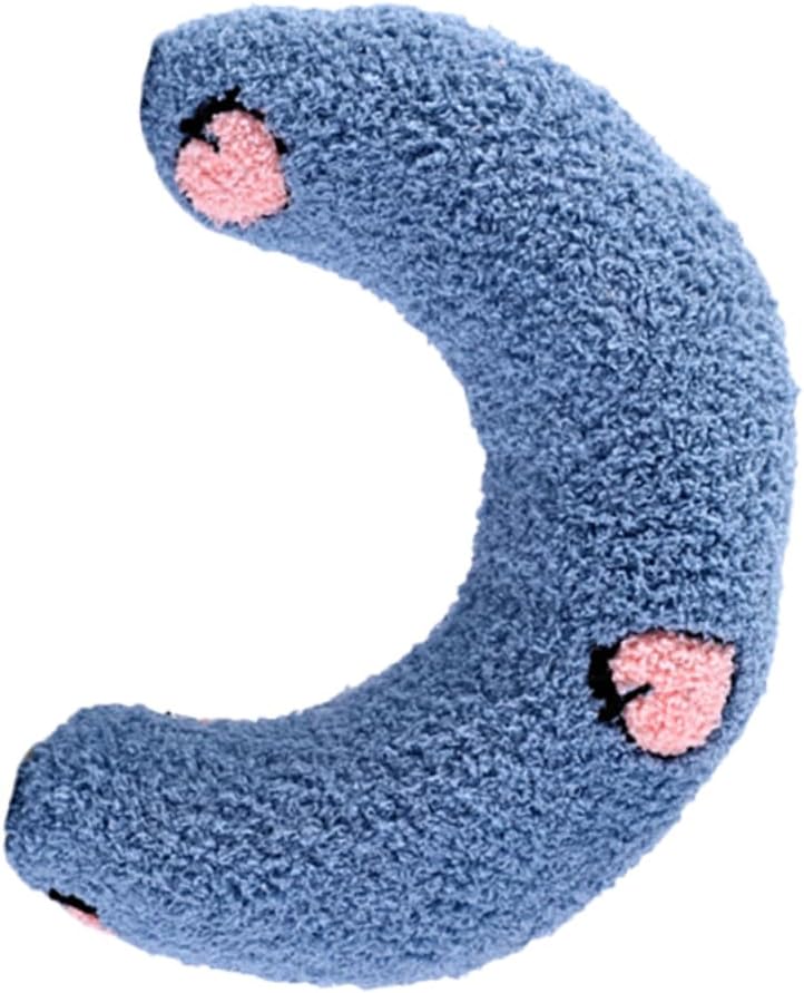Blue U Shaped Neck Pillow For Cats And Dogs Comfortable Sleep Cushion With Neck Protection - Image 1