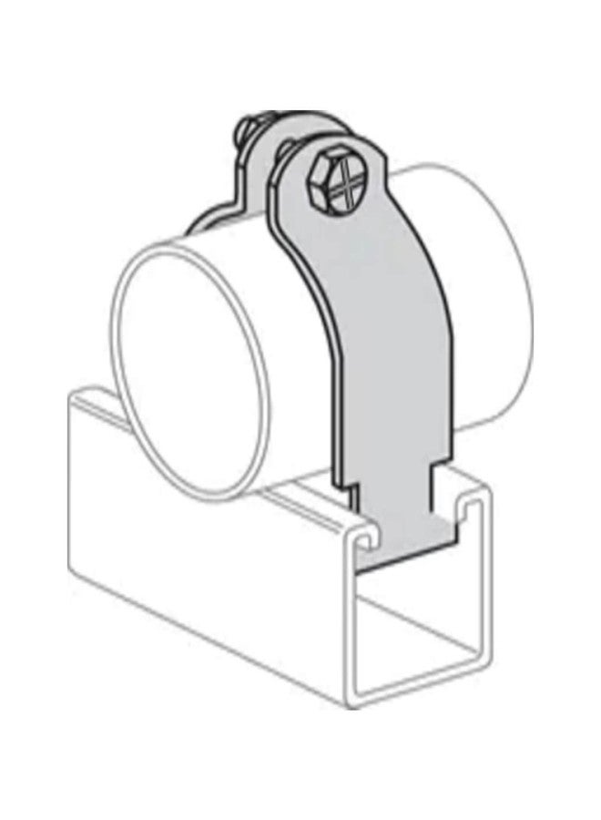 Baudelun 1-1/4" EMT Strut Clamps for Rigid Conduit and Pipe, 4 Packs Universal Steel Strut Clamps for Rigid Conduit and EMT, Standard Electro-Galvanized Assembled with Bolt and Nut - Image 5
