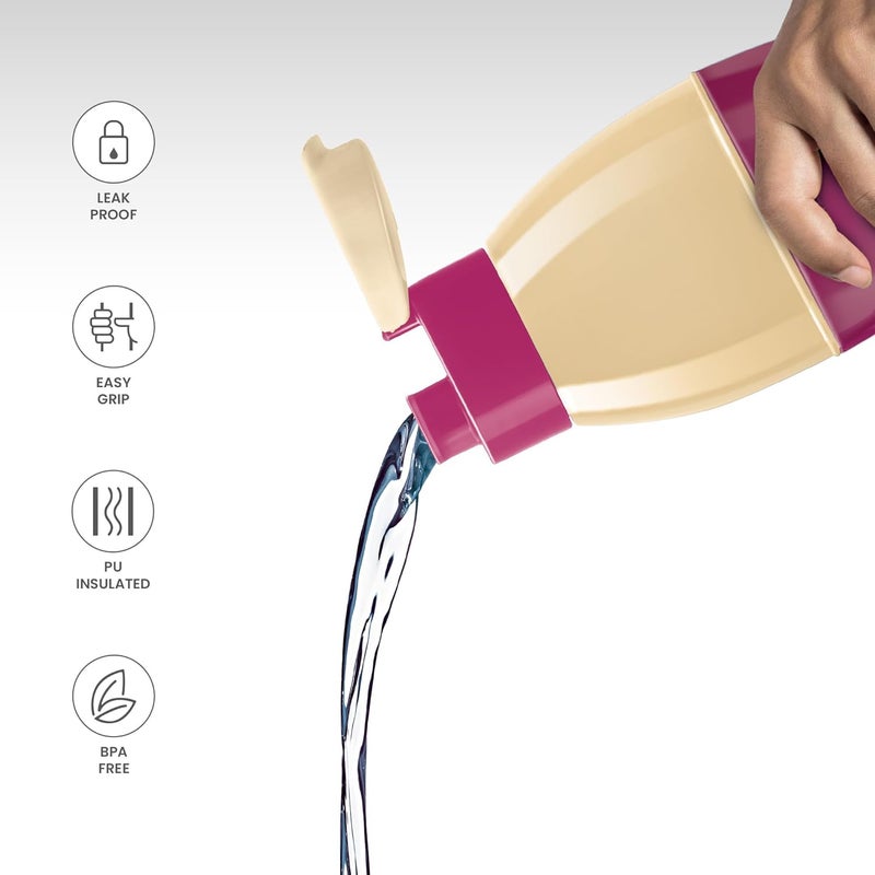 Milton Milton Kool Crony 600 Insulated Water Bottle, 1 Piece, 500 ml, Purple - Image 2
