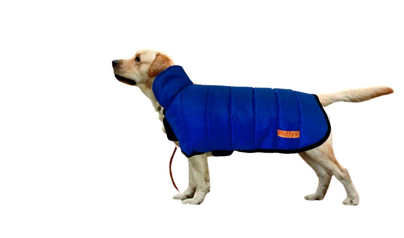 Fluffy's Luxurious Reflective Dog Cold Weather Coat Style Plaid Reversible Waterproof Windproof Pet Winter Warm Vest, Cozy Cotton Lined Stand-up Collar Outdoor Jacket - Image 2