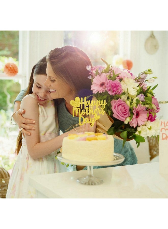 BEISHIDA Happy Mother's Day Cake Toppers Cake Decorations Gold Cake Toppers for Women Mother's Day Party Decoration Party Supplies 1 pcs - Image 4