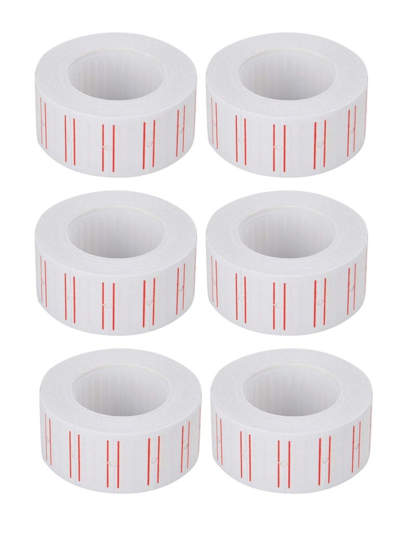 Terabyte Single Line Pricing Label White (Pack of 6) - Image 2