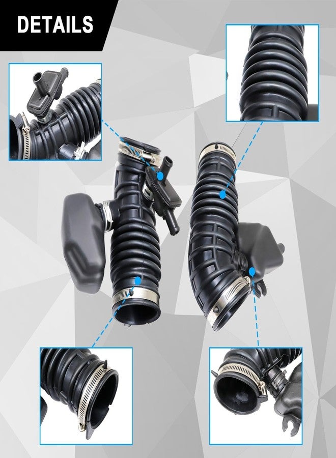 Sekeseauto خرطوم سحب هواء مزدوج من سيكس أوتو، جهة السائق والراكب، متوافق مع إنفينيتي FX35 بيس سبورت 2009-2012، رقم القطعة: 16576-1CB1A 16576-1CB0A - Image 4