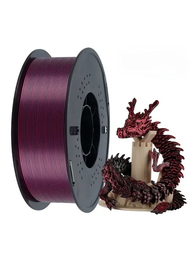 Purple Golden Red 1kg High Quality PLA 3D Printing Filament Precise Temperature Control 200 To 220 Degrees Celsius Heated Bed 50 To 70 Degrees Low Warp Ideal For Dragon Figurine And Detailed Printing - Image 1