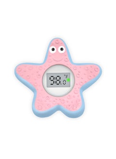 SYOSI Digital Baby Bath Thermometer Safety, Starfish Water Thermometer Baby Bath, IP67 Waterproof Shower Temperature Display Gift for Girls, Boys, Kids, Newborn, Toddler, Grandson, Pink Sea Star Shape  - Image 1