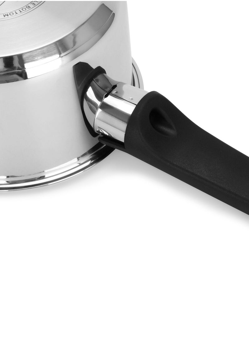 Fissman Sauce Pan Dione 16cm/1.5 LTR Stainless Steel, with Pouring Spout Stainless Steel with Induction Bottom  - Image 3