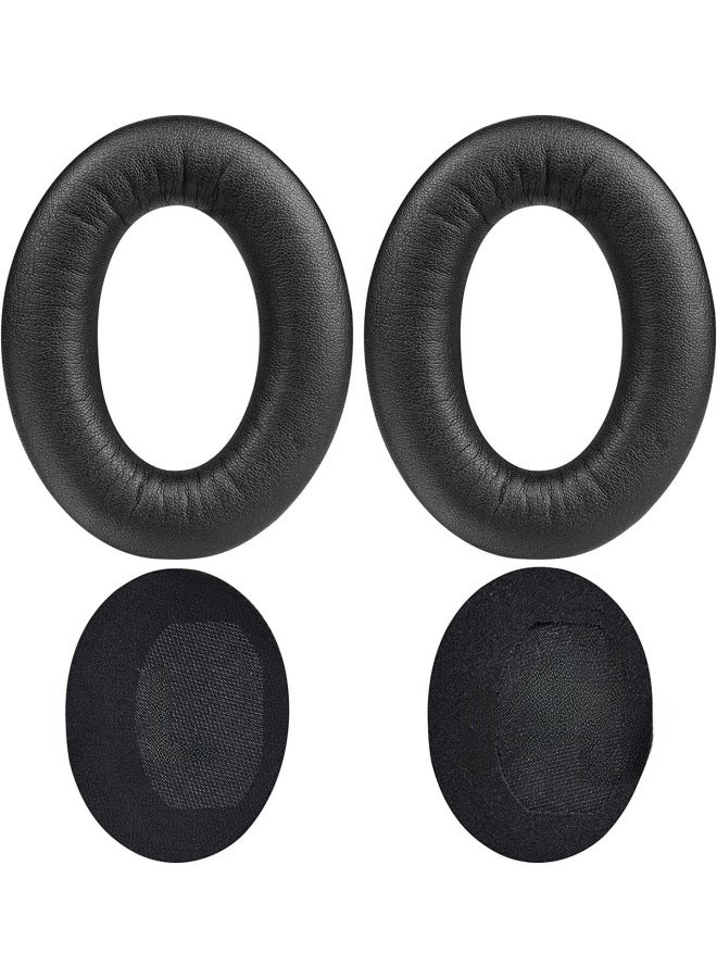 Doctor Qc35 Qc15 Qc25 Headset Ear Cushion Pullover Style Earphone Cover Ae2/i Sponge Leather Cover Real Protein Leather-Color:QC45 Black With Pad Cotton One - Image 1