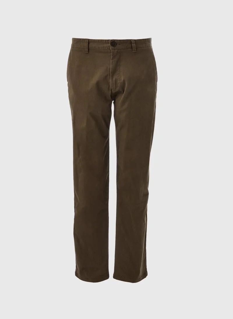 Matalan Khaki Straight Fit Chinos
