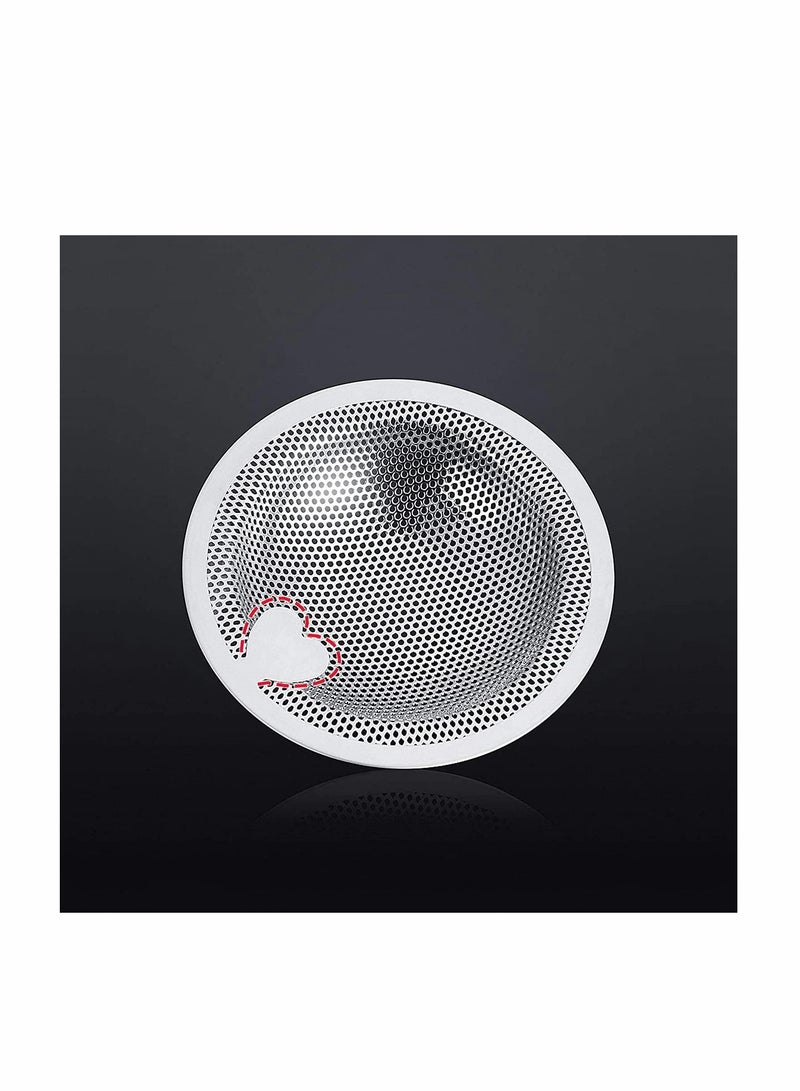 Kitchen Sink Strainer Basket Catcher with Upgrade Handle, Anti-Clogging Stainless Steel Drain Filter for Most 3-1/2 Inch Kitchen Drains - Image 1