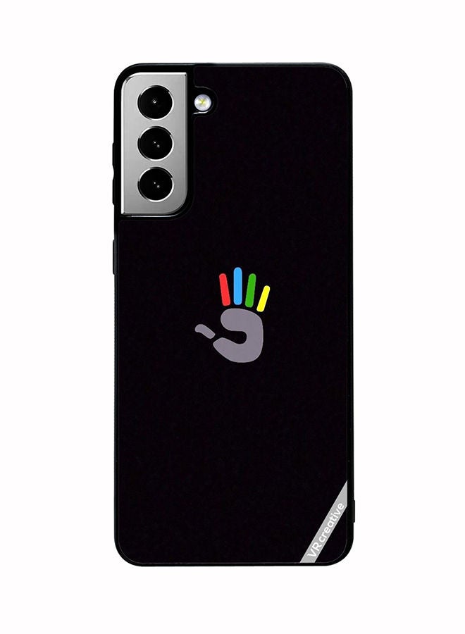VR CREATIVE Protective Case Cover For Samsung Galaxy S21 FE 5G Colorful Hand Design Multicolour - Image 1