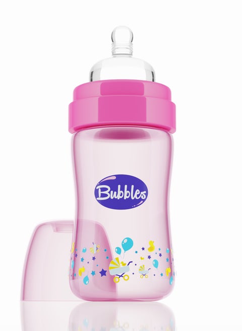 Classic feeding bottle without hand 180ml (Rose)