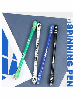SYOSI Weighted Finger Spinning Pen Mod with Silicone Bracelet, Metal Heads Gaming Finger Pen, Anti Slip 8.5In Rotating Ballpoint Pen for Student Adults to Relieve Stress, No Pen Refill  - Image 5