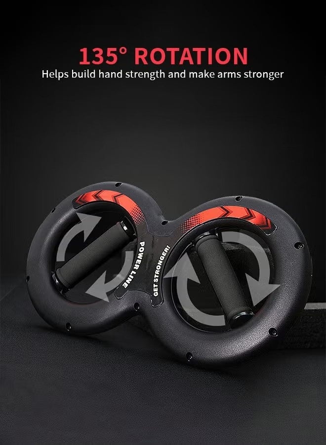 GMORO Wrist Grip Strength Trainer, Spinning Burn Muscle Training, Gym Multifunctional Hand and Forearm Trainer, Gripper Exerciser Strengthener for Arm and Full Body Muscle Training - Image 3