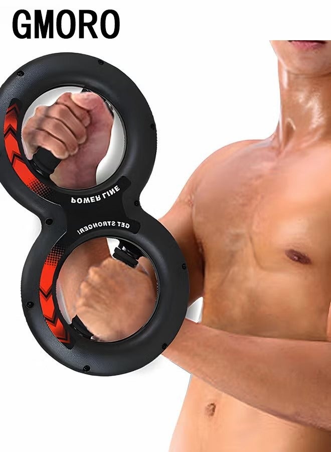 GMORO Wrist Grip Strength Trainer, Spinning Burn Muscle Training, Gym Multifunctional Hand and Forearm Trainer, Gripper Exerciser Strengthener for Arm and Full Body Muscle Training - Image 1