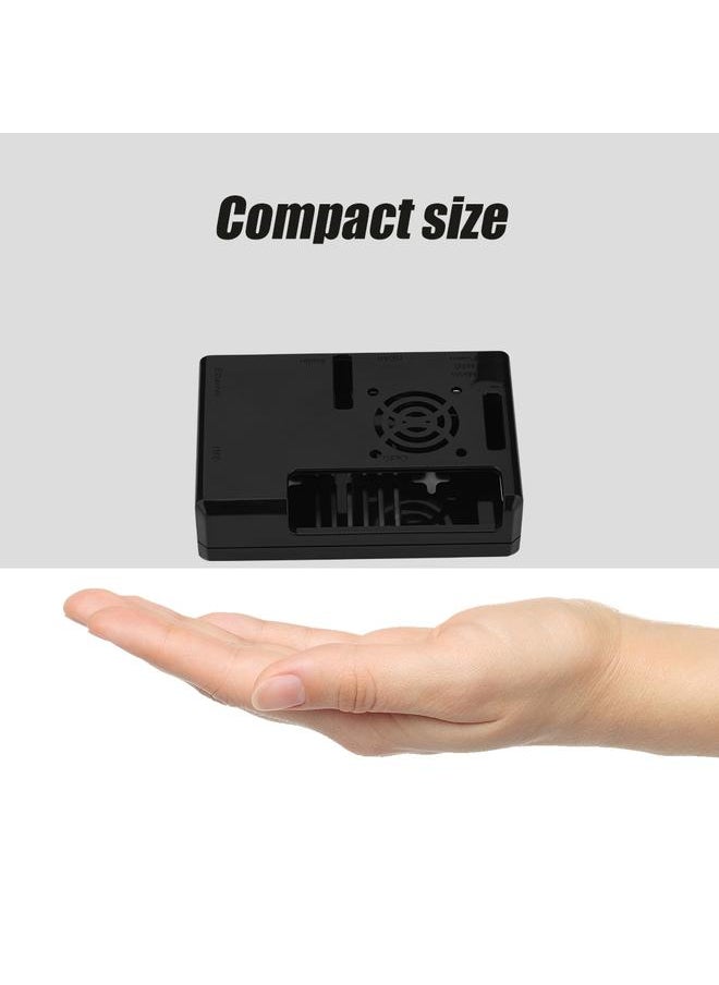 Thoraya Protective Case Shell Enclosure Box with Fan Hole for Raspberry Pi 3 Model B (Black)  - Image 3