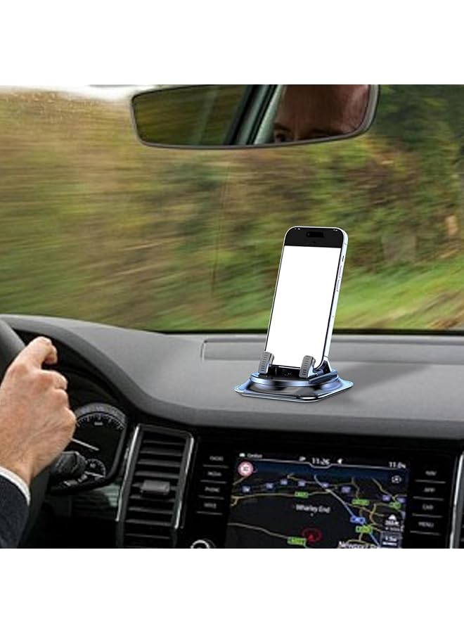 KASTWAVE Dashboard Phone Mount, Phone Holder, Auto Navigation Mobile Phone Holder, Adhesive Car Phone Holder, Strong Paste Design Fixed Support Tool For Rv, Truck, Small Car, Sedan (Black) - Image 2