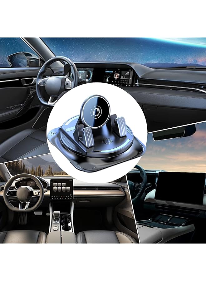 KASTWAVE Dashboard Phone Mount, Phone Holder, Auto Navigation Mobile Phone Holder, Adhesive Car Phone Holder, Strong Paste Design Fixed Support Tool For Rv, Truck, Small Car, Sedan (Black) - Image 4