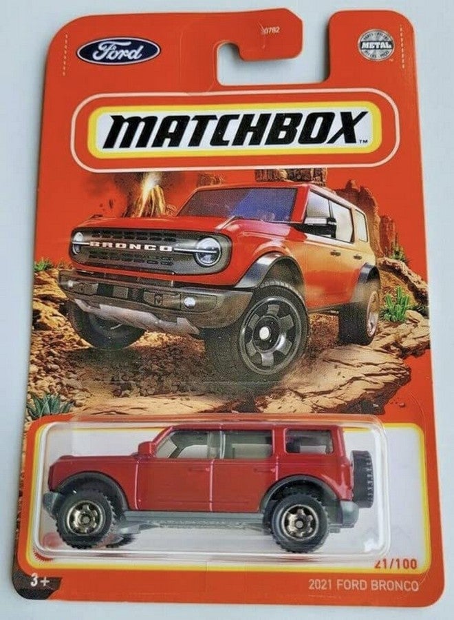 MATCHBOX Matchbox 2021 Ford Broncos 21/100 (Red) 