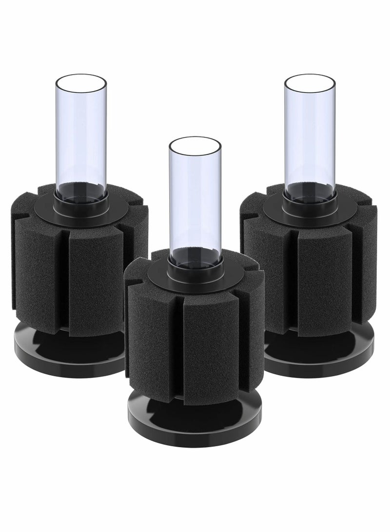 Aquarium Fish Tank Biochemical Cotton Filter Nano Bio Sponge Filter Quiet Betta Fry Shrimp and Small Fish Foam Filter, for Fish Tank Up to 10 60 Gallon Water Fairy Cotton 3 Pack XY2835 - Image 1