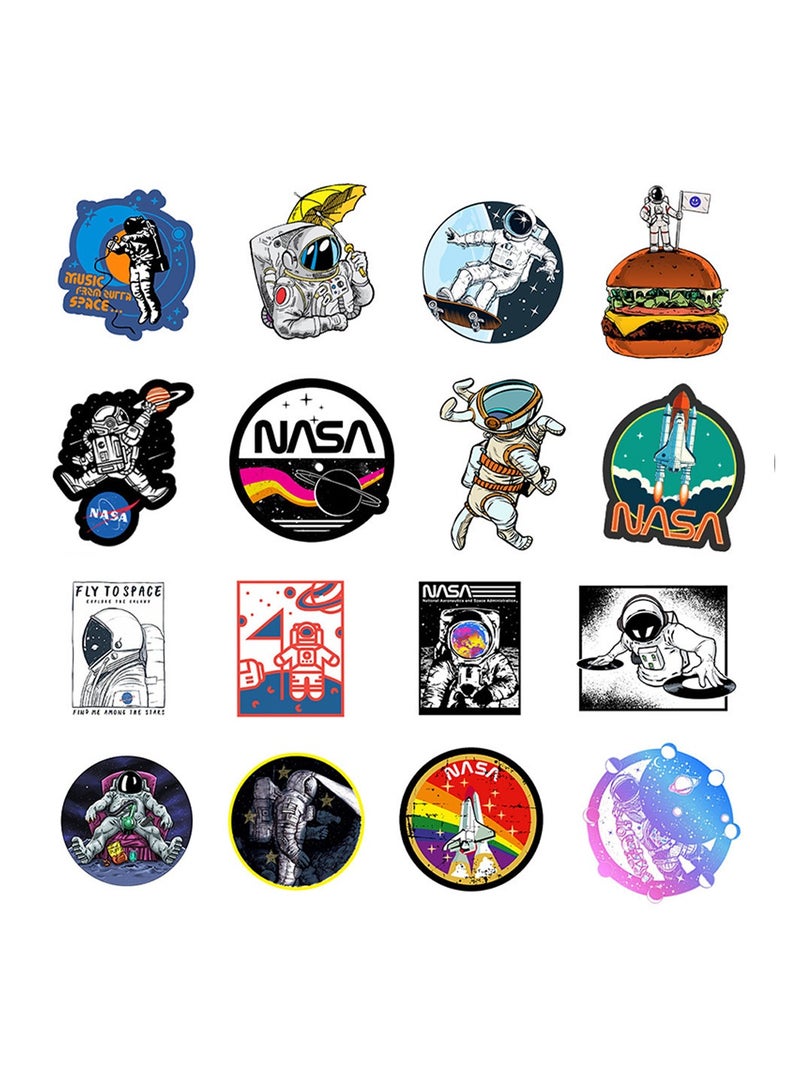50-Piece Outer Space Astronaut Stickers Waterproof Spaceman Graffiti Vinyl Stickers for Laptop - Image 3