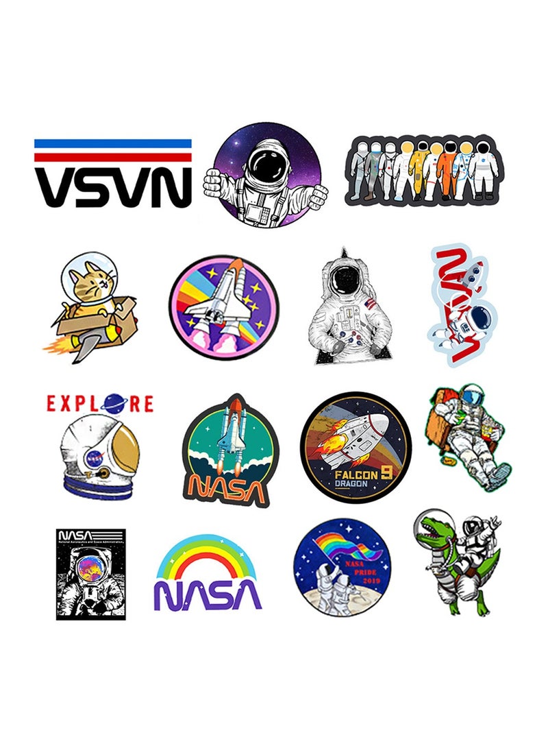 50-Piece Outer Space Astronaut Stickers Waterproof Spaceman Graffiti Vinyl Stickers for Laptop - Image 4