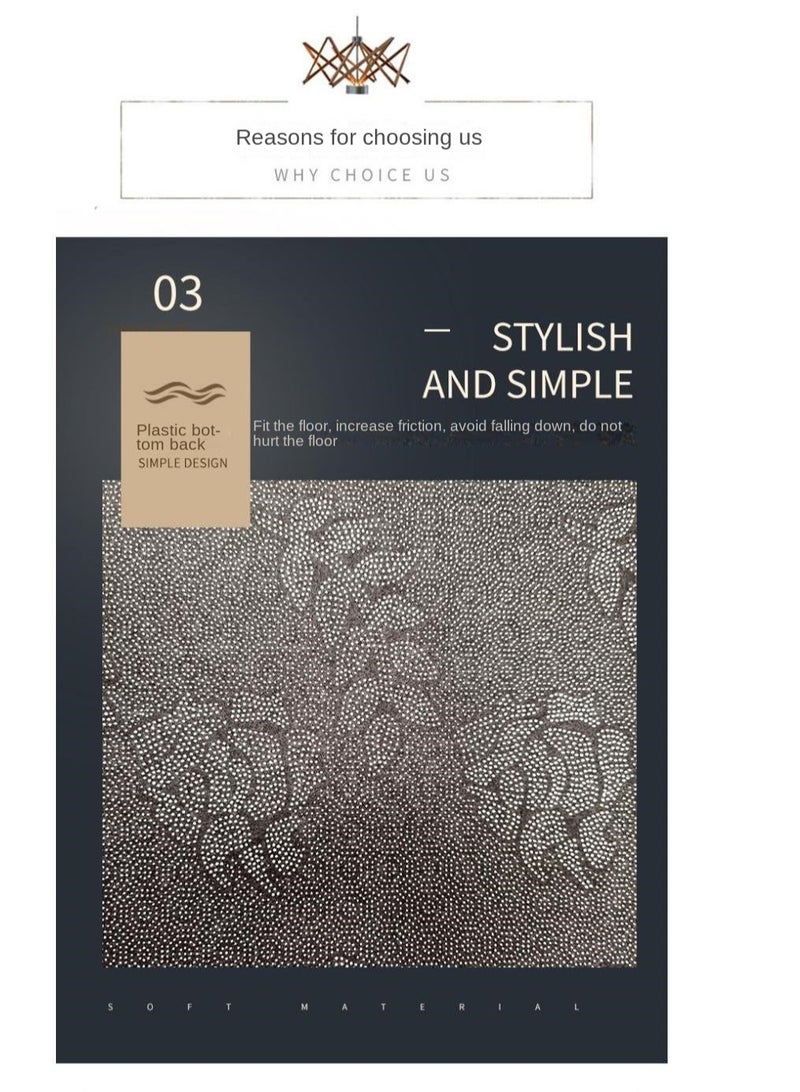 Bluejw 2-Piece Non-Slip Floor Mats Landscape Plants Super Absorbent Kitchen Rug Set - Image 4