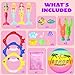 JOINBO 18 Pcs Diving Pool Toys for Kids Ages 312 Set with Storage BagPool Games Summer Swim Water Sinking Mermaid Toys - Image 3
