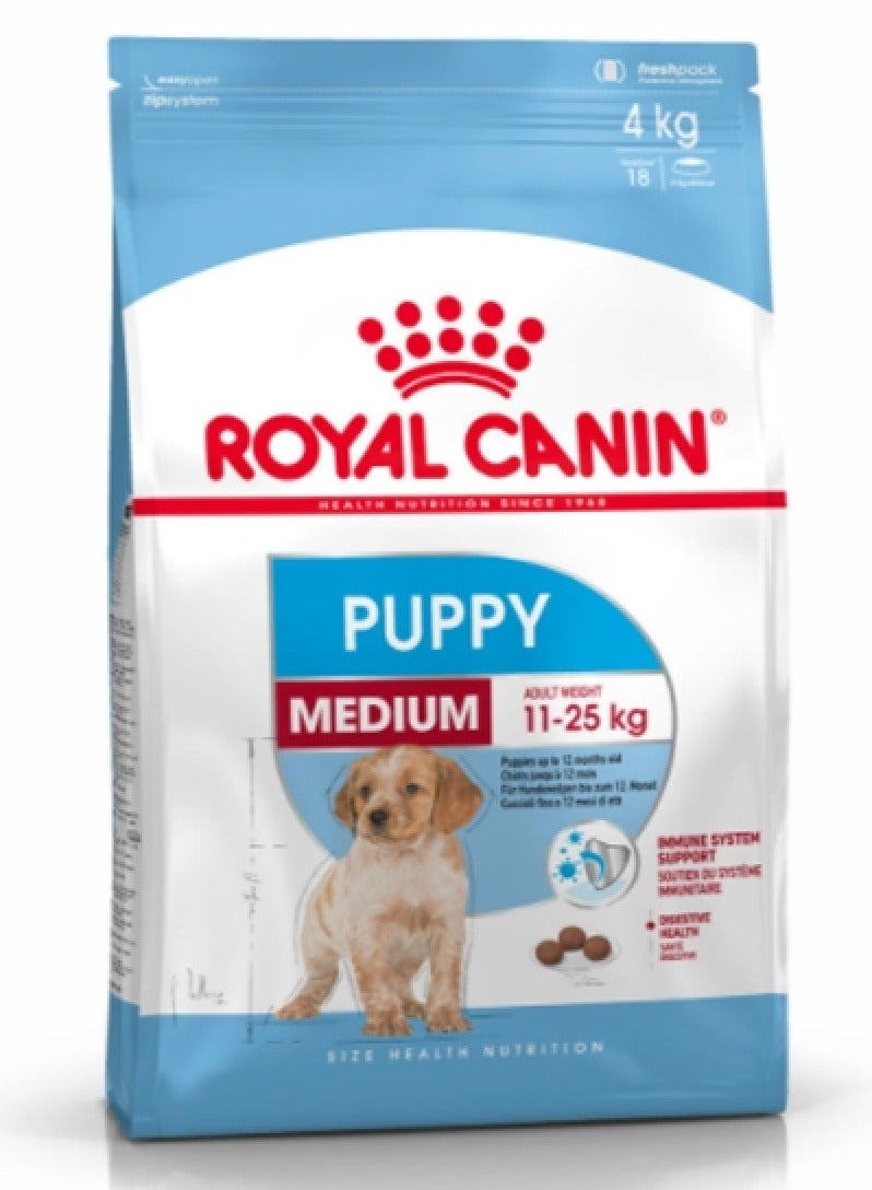 طعام جاف للكلاب من رويال كانين، حجم هيلث نيوتريشن، متوسط ​​الحجم، 4 كجم