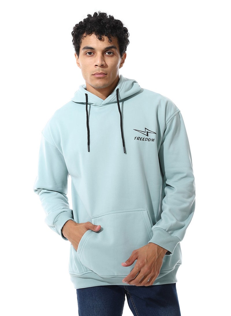 سيزار هودي رجالي اوفر سايز مزود بطباعات وغطاء للرأس - Image 1