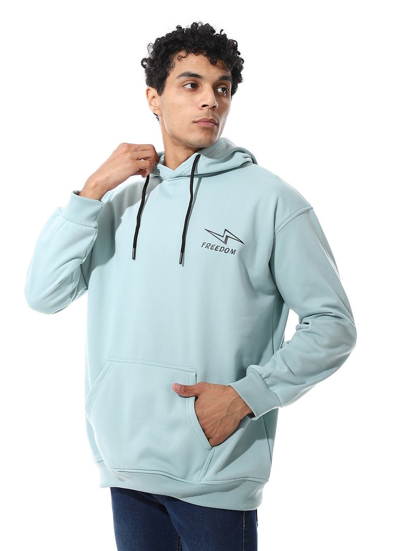 سيزار هودي رجالي اوفر سايز مزود بطباعات وغطاء للرأس - Image 4